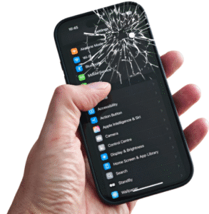 iphone con pantalla rota