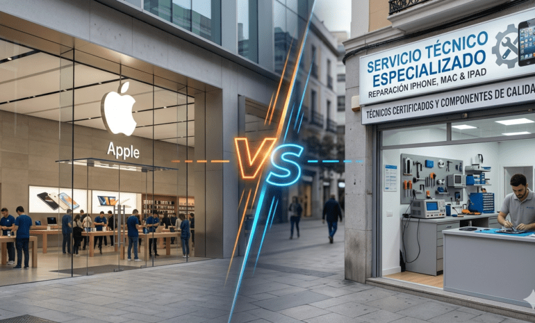 tienda oficial apple vs servicio especializado