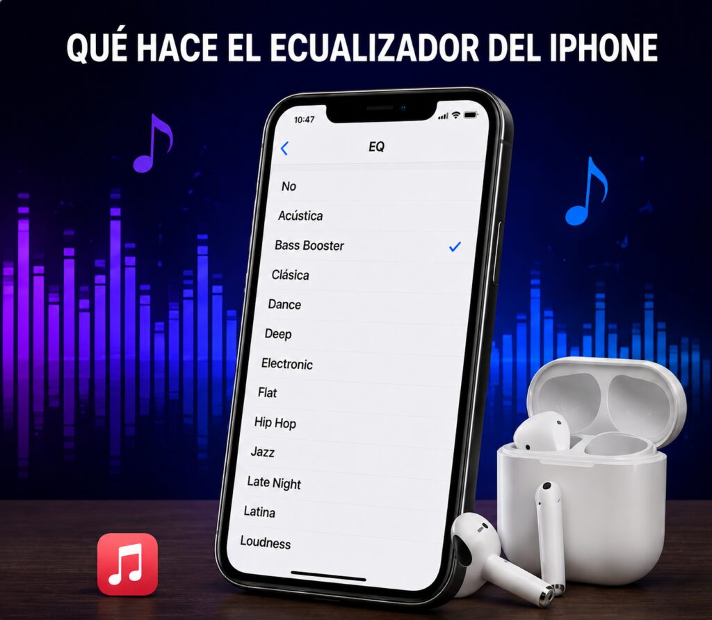 Perfiles del ecualizador del iPhone para mejorar la música