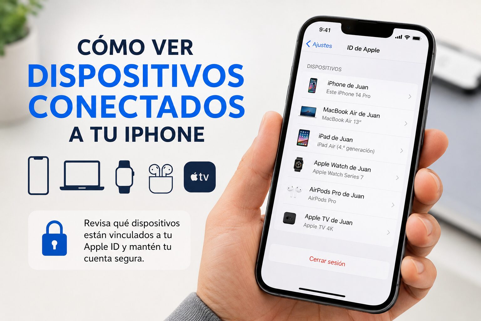 Cómo ver la lista de dispositivos que están metidos en tu cuenta de iPhone