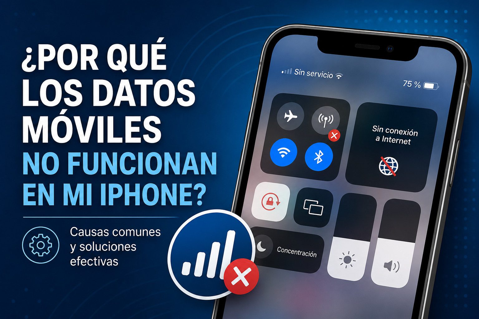 Por qué los datos móviles no funcionan en mi iPhone