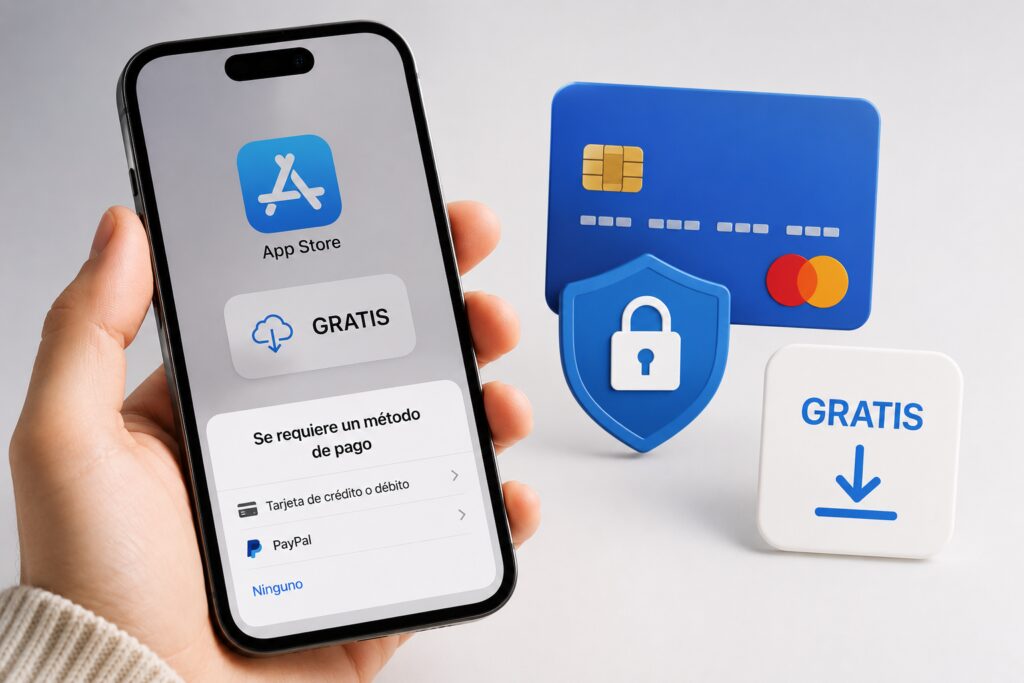¿Por qué la App Store del iPhone me pide datos de pago para bajar una app gratis?