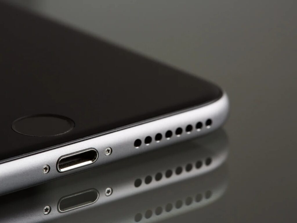 parte baja iphone