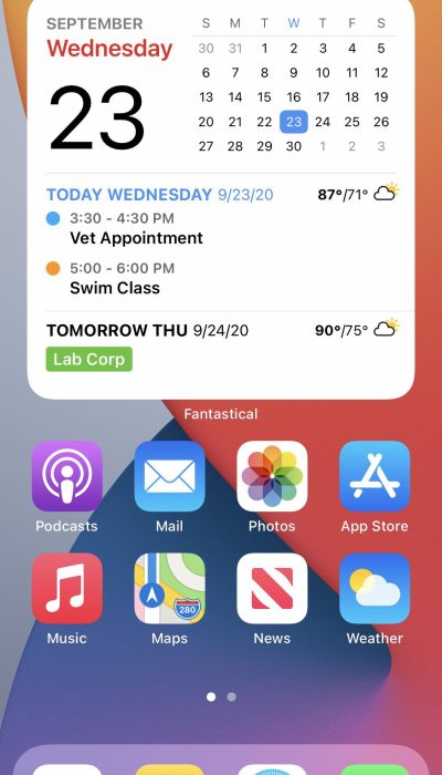 iPhone lento widgets